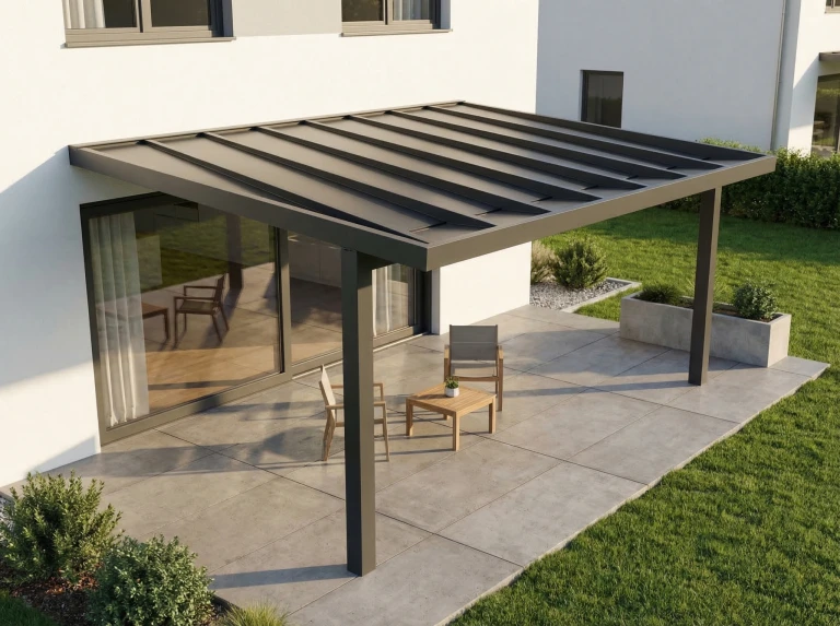 Pergola s plochou strechou: pre koho je vhodná a čím sa líši od klasickej pergoly