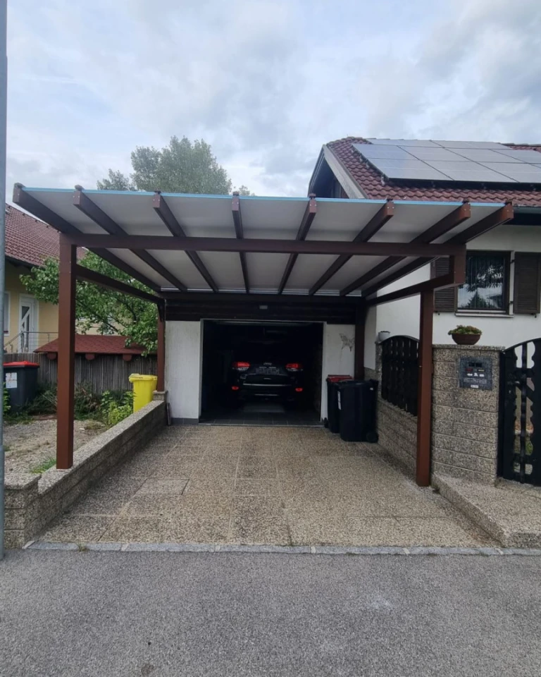 Pergola na auto Wilfersdorf - realizácia v lokalite Wilfersdorf